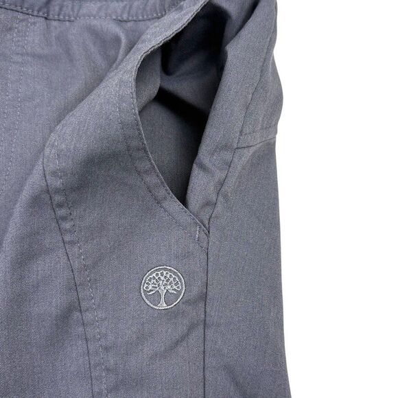 Healing Hands Purple Label Taylor Scrub Pants Pewter Gray Flare Leg Small Tall - Picture 8 of 16